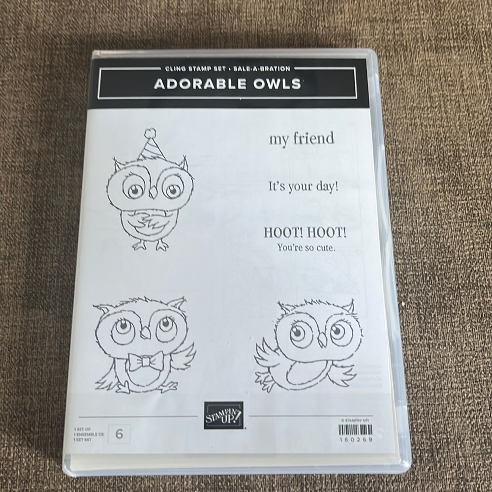 Stampin’ Up! Adorable Owls Cling Stamp Set!